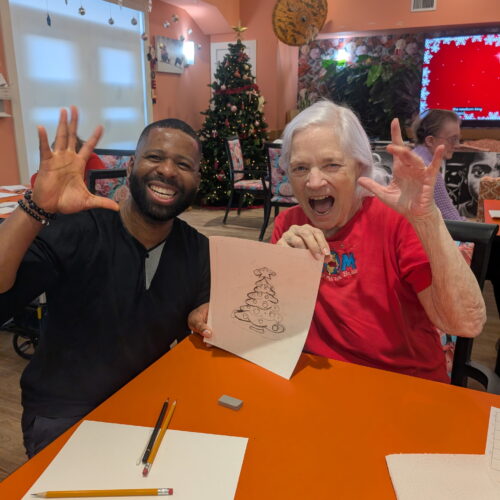 Art day at Lifestyle Options Retirement Community. Dec 2025 MAIN PIC