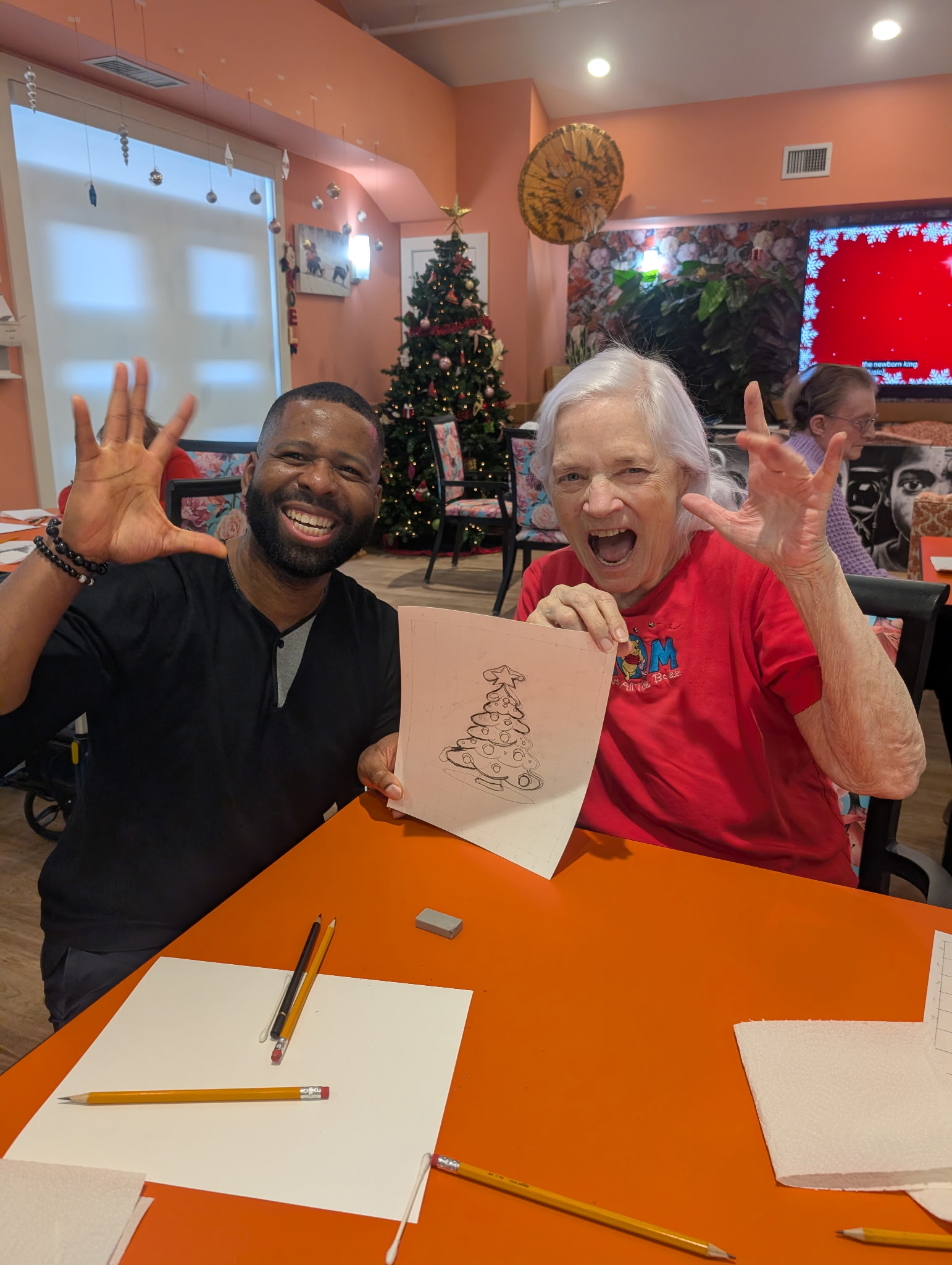 Art day at Lifestyle Options Retirement Community